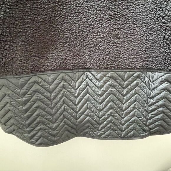 NWT ATHLETA Cozy Sherpa Snap Sweatshirt Size XL Black - Picture 8 of 16